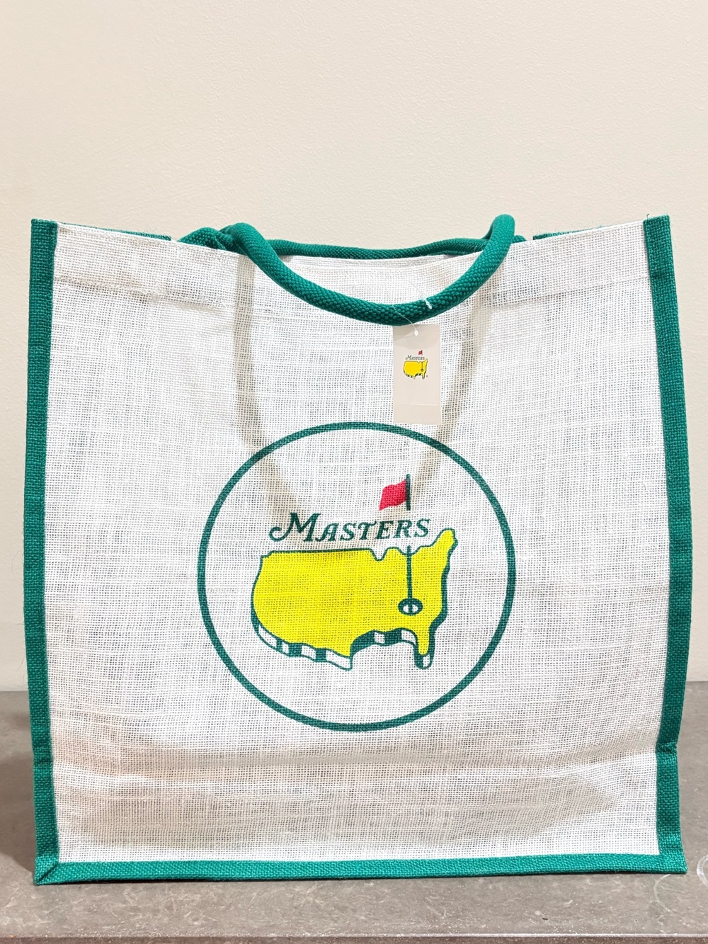 Burlap 2026 Masters Burlap Tote Purchased at Augusta National NWT